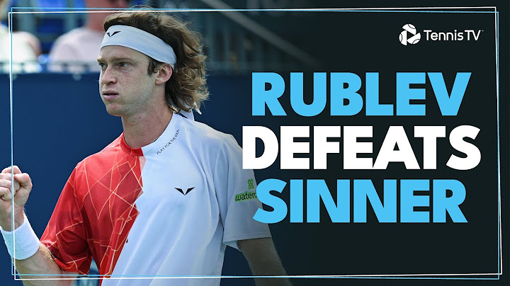 Andrey Rublev Upsets Jannik Sinner In Montreal! 👏 | Montreal 2024 Highlights