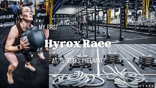 My First Hyrox Race At 15 Weeks Pregnant! Hyrox Houston Vlog