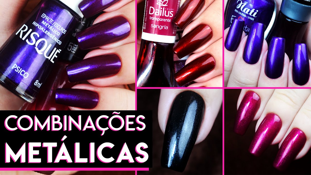 8 MISTURINHAS com esmaltes METÁLICOS