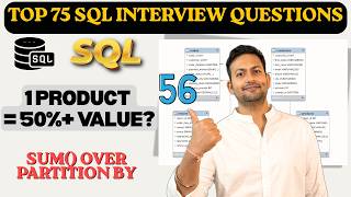 Find Orders Where 1 Product is 50%  of Order Value | Window Functions vs Subquery |SQL Interview #56