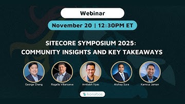 Sitecore Symposium 2025: Community Insights and Key Takeaways 📱