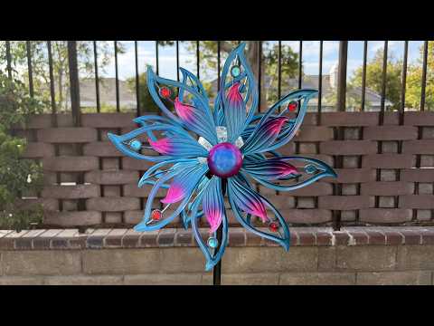Outdoor Solar Wind Spinner - Stunning Garden Art