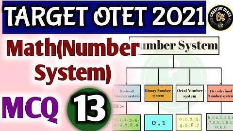 Math-Number System MCQs for OTET PAPER-2 ll MCQ CLASS 13 ll TARGET OTET 2021 ll🙏🙏