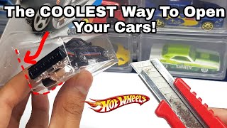 COOLEST Way To Open YOUR Hot Wheels Cars!