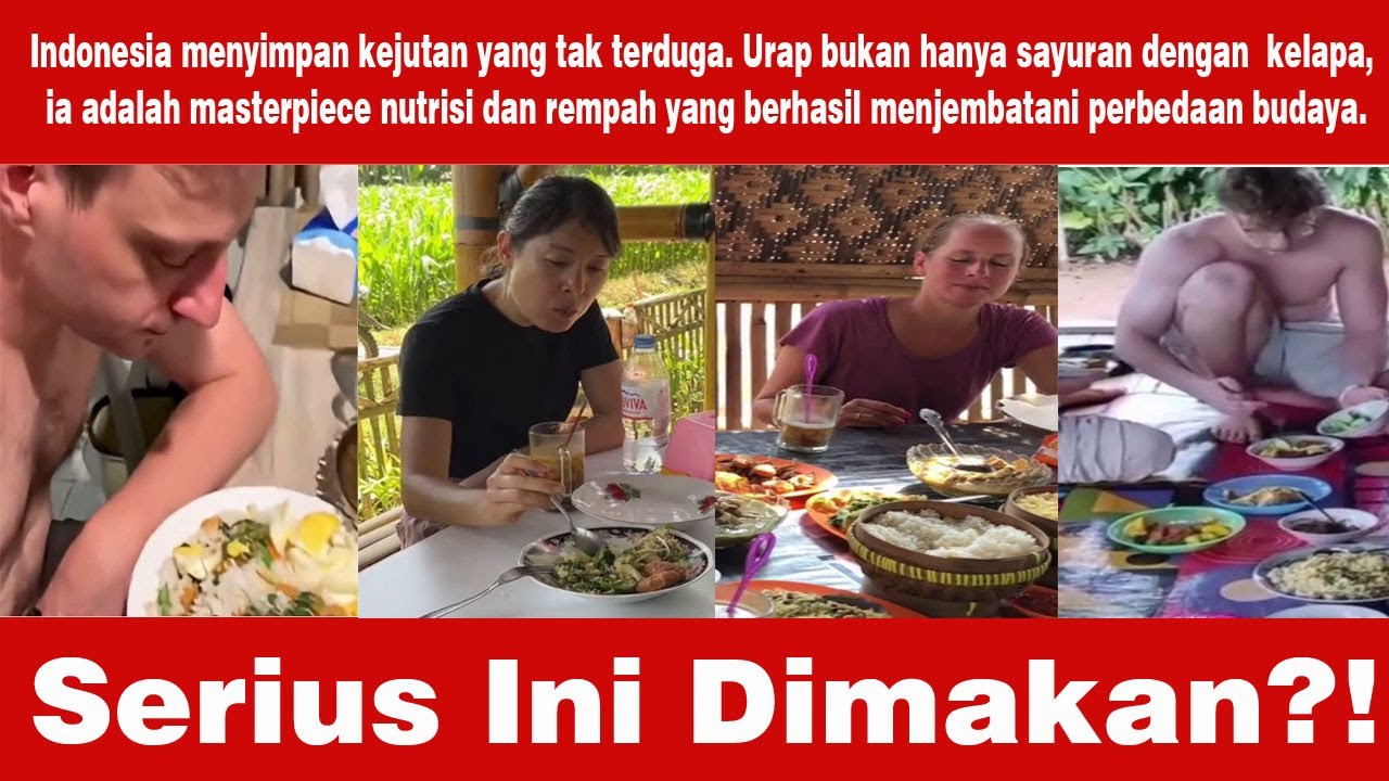 Bule Ini Kaget Makan Urap! Gak Nyangka Sayur Bisa Seenak Ini di Indonesia!