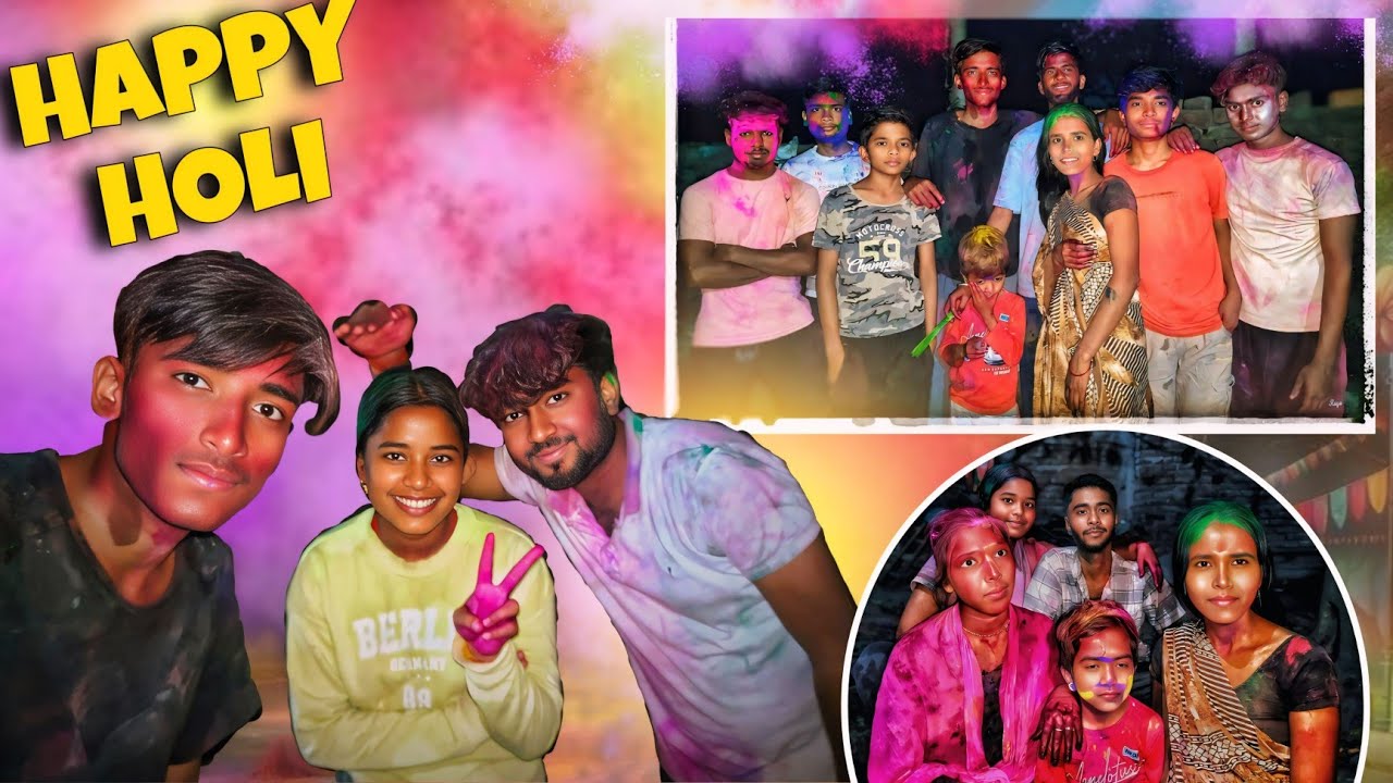 Crazy Holi Celebration with Family 😂😍