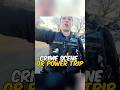 Female  cop loses it during a heated moment.