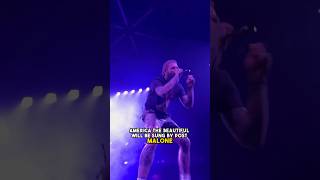 Video thumbnail of "Post Malone singing America the Beautiful at Super Bowl #postmalone"