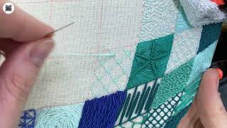 Trellis stitch variation 8