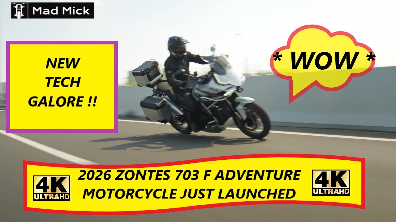 Мотоцикл ZONTES 703 F ADVENTURE 2026 года только что вышел в продажу ** ВАУ **