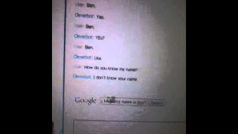 Cleverbot knows my name !!