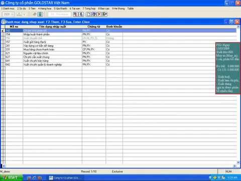 Weekend Cach tao Phieu Xuat Goldstar Viet Nam – Phần mềm kế toán