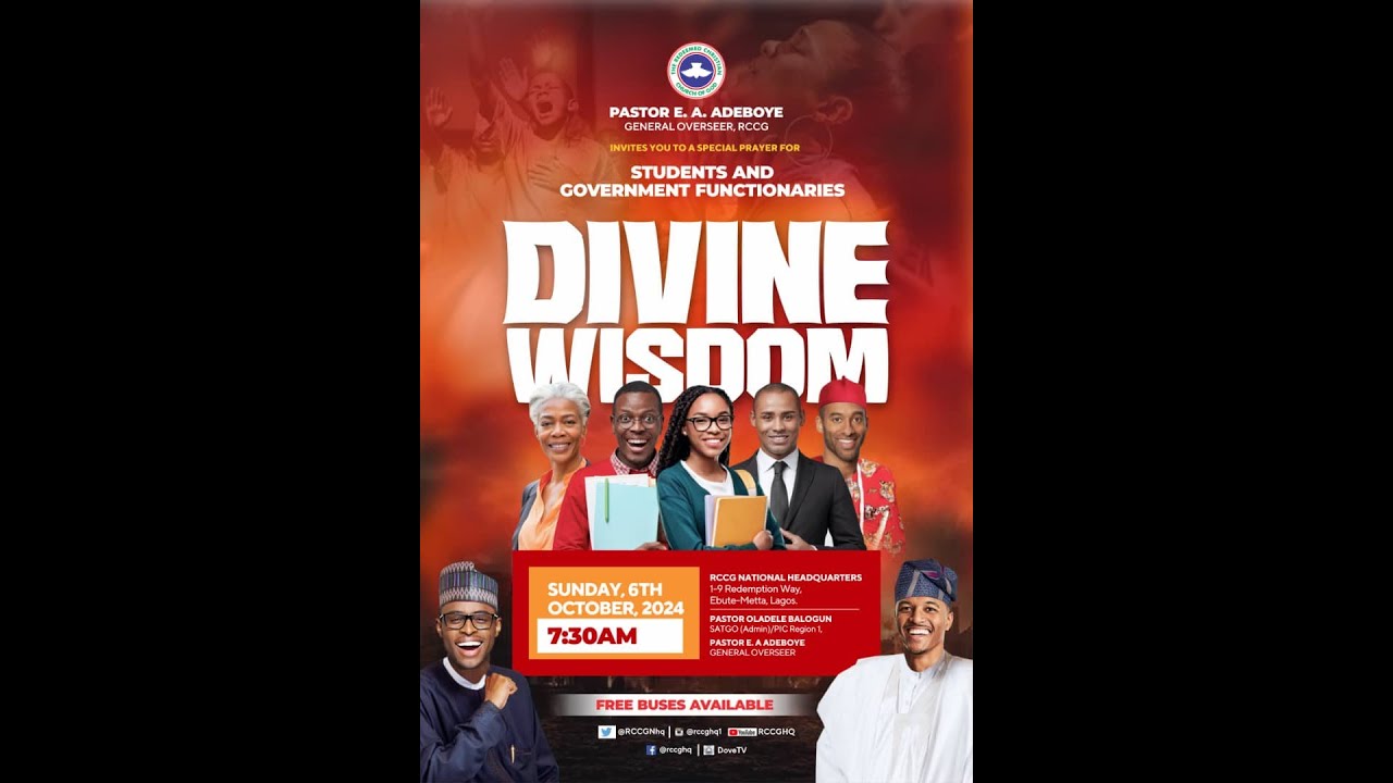 RCCG 2024 OCTOBER THANKSGIVING SERVICE || DIVINE WISDOM - YouTube