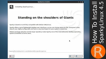 How To Install SparkyLinux 4.5
