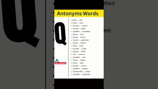 A to Z Antonyms #shortsfeed #english #vocabs #onedayexams #vocabulary #vocabbatch #shortvideo #words