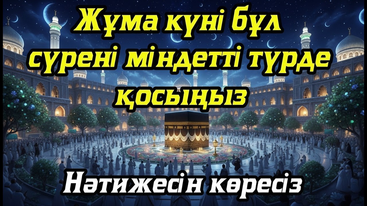 Жұма күні бұл сүрені міндетті түрде қосыңыз. Нәтижесін көресіз #құран