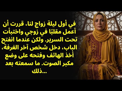 اختبأت تحت السرير لأخيف زوجي في ليلة زفافنا لكن من دخل كان 