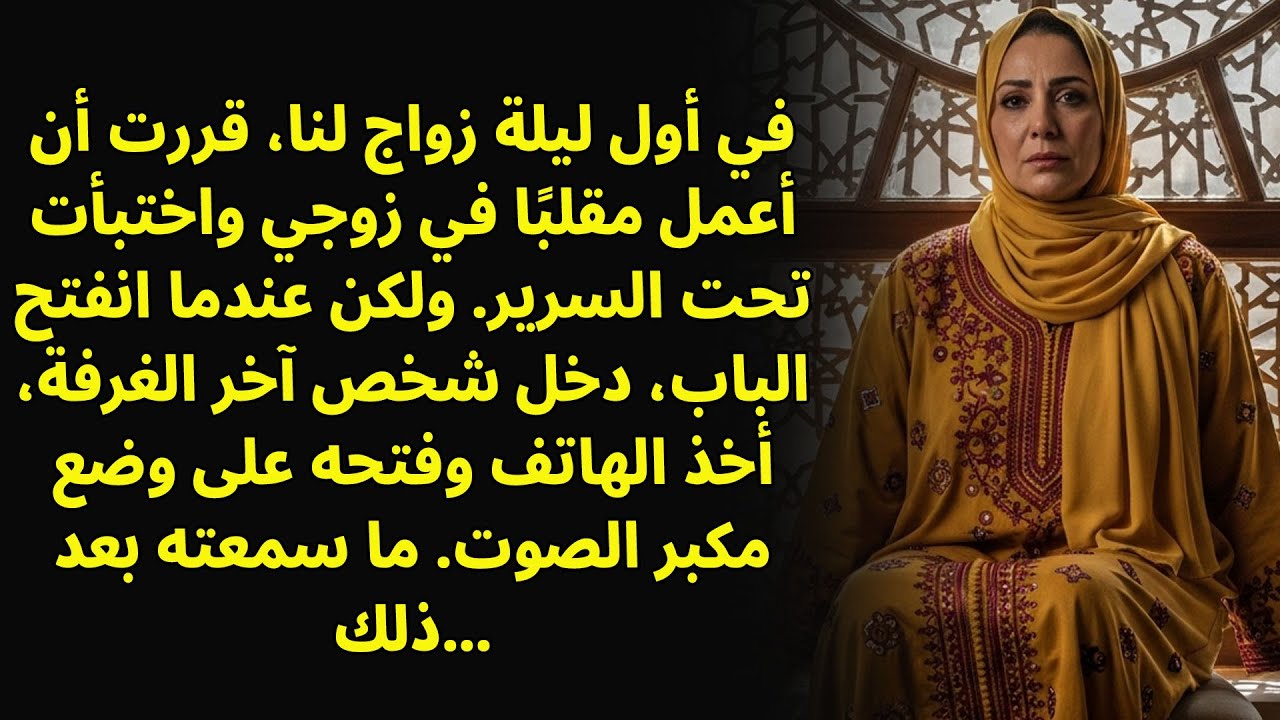 اختبأت تحت السرير لأخيف زوجي في ليلة زفافنا، لكن من دخل كان...