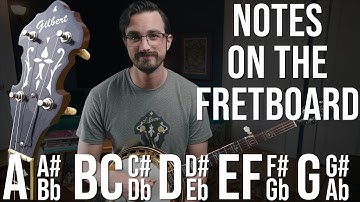 Notes on the Banjo Fretboard // Music Theory For Banjo Players, Part 2