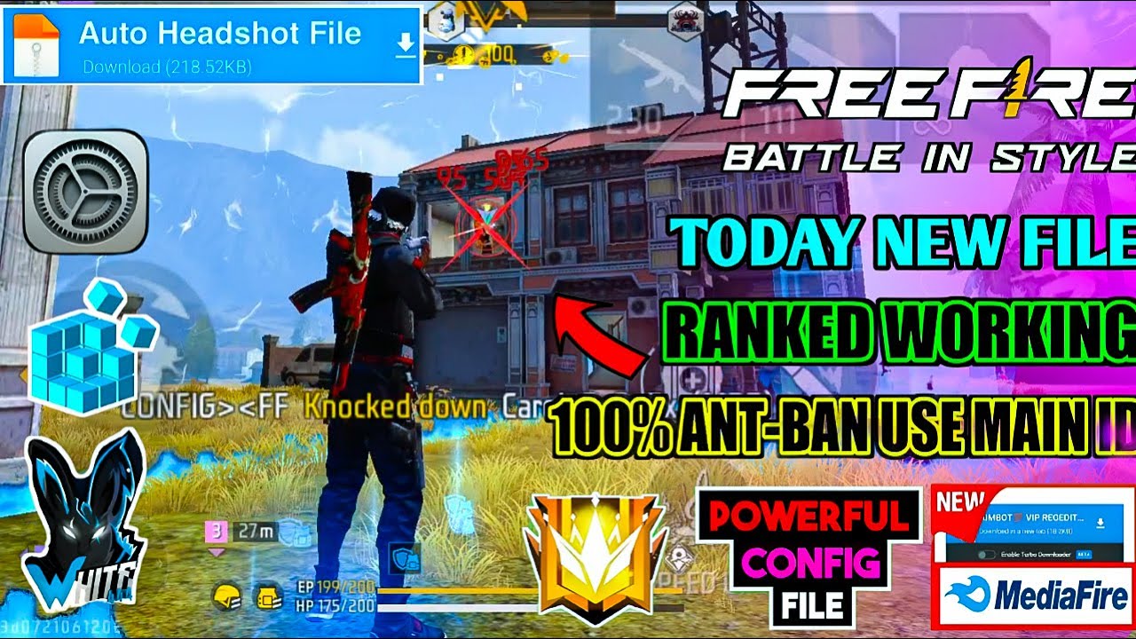 free fire headshot config file🎯🌠ob52 ff aimlock + no recoil regedit‼️ freefire one tap headshot file