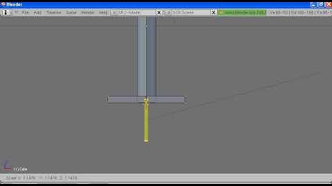 Old Blender 2.4 Tutorial: Sword Construction in Blender