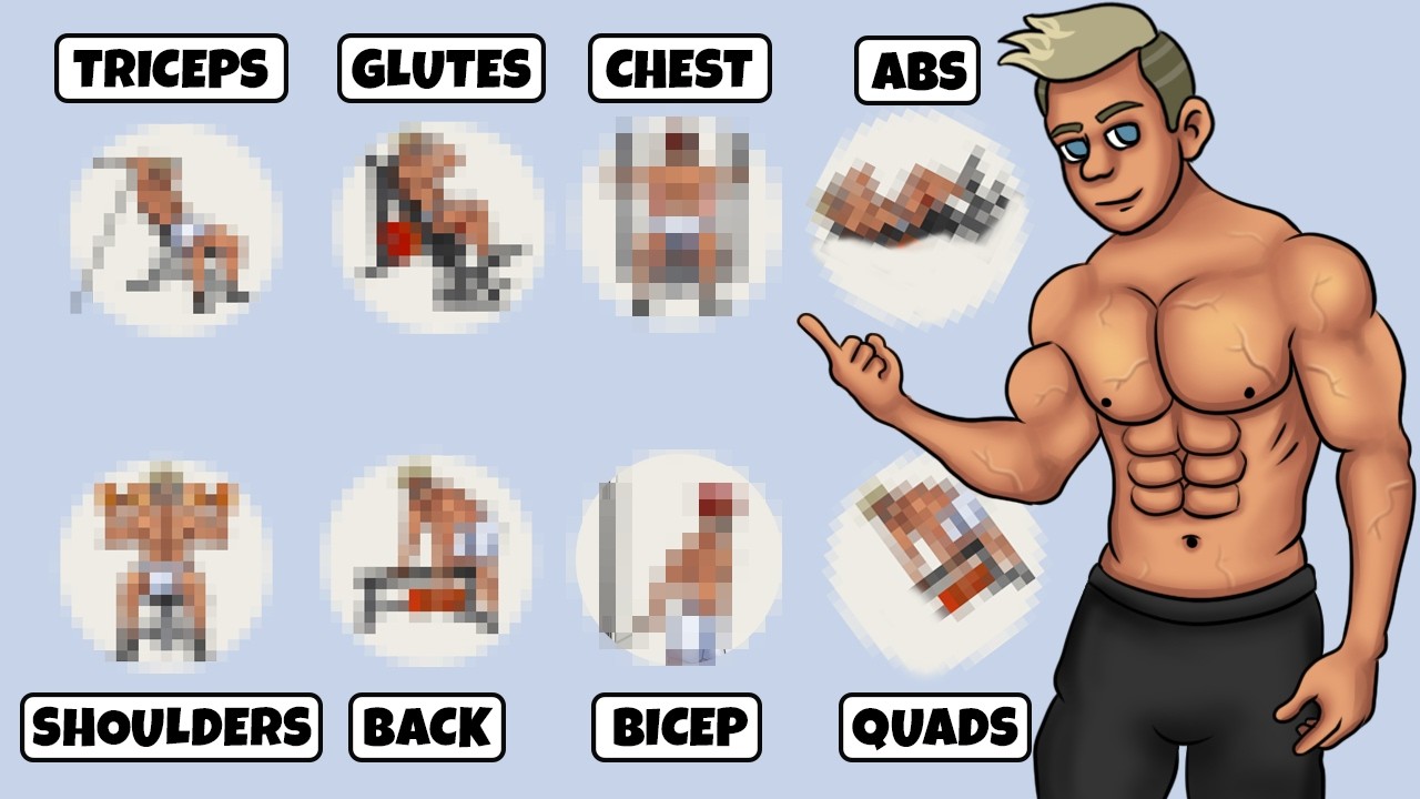 Для наращивания мышечной массы вам понадобятся ВСЕГО эти 8 упражнений.