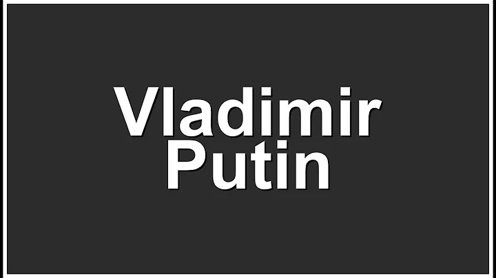 How to Pronounce Vladimir Putin – Correct Pronunciation
