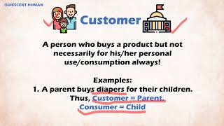 Difference between Customer and Consumer | Meaning, explanation with examples