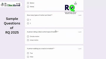 Sample Questions of RQ 2025 - International Online Robotics Olympiad for grade 3-8