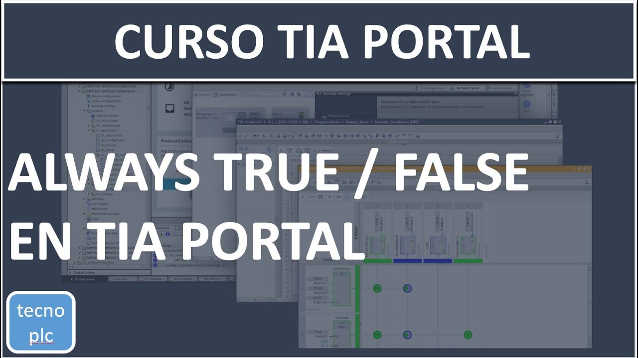 Always True en TIA Portal y Always False qué es y configuración - YouTube