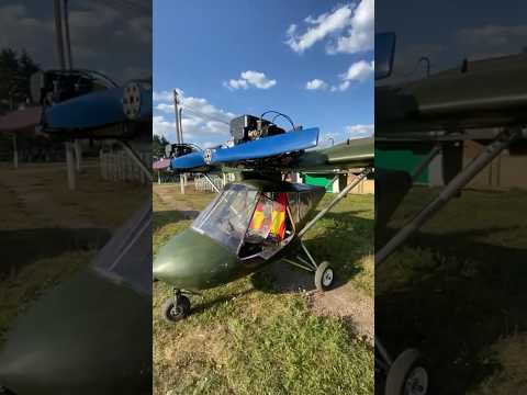 Самодельный самолёт в деревне/ самолёт своими руками/ первый полёт на самодельном самолёте