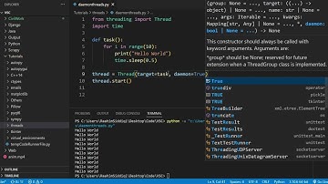 Python Daemon Threads