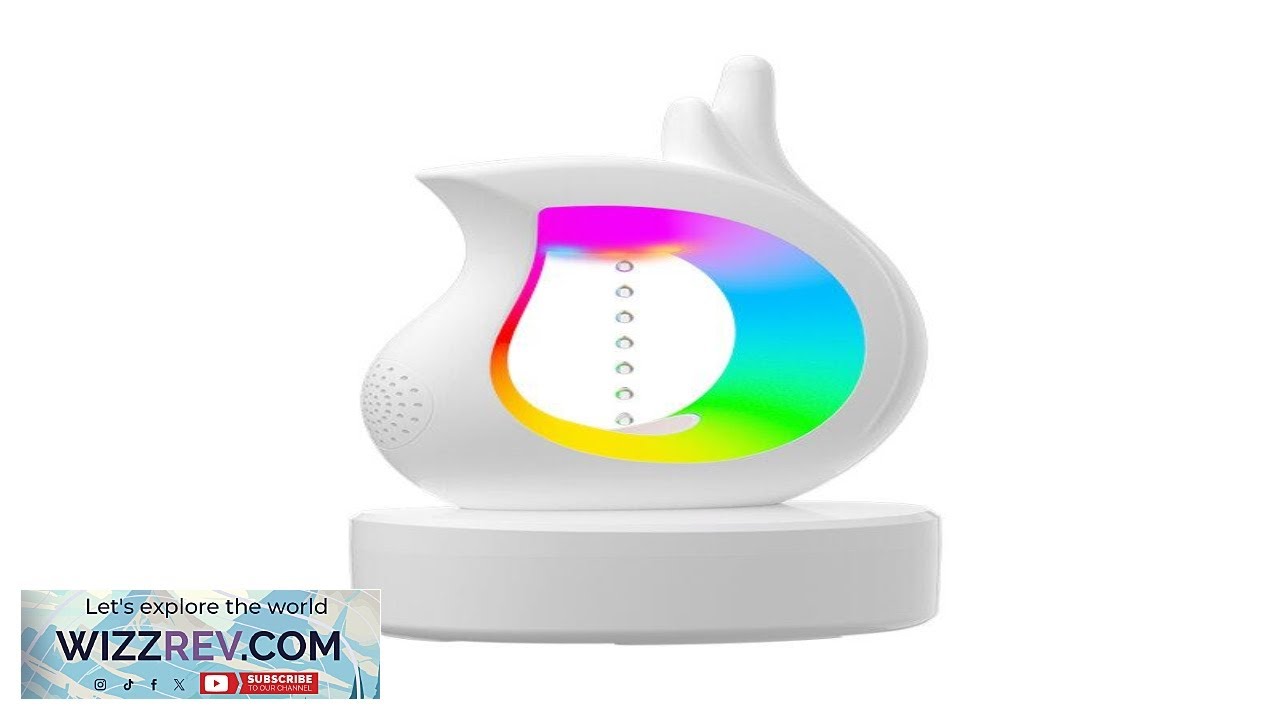 Антигравитационный увлажнитель воздуха с беспроводной колонкой Bluetooth и красочной подсветкой