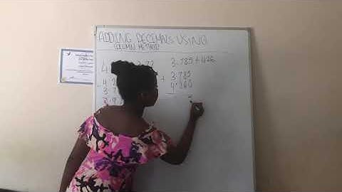 Simple tip on adding and subtracting decimals using column method