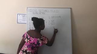 Simple tip on adding and subtracting decimals using column method