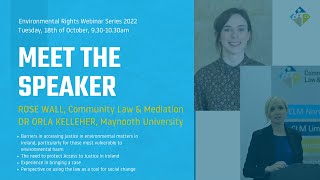 Community Law & Mediation's Environmental Rights Series Webinar 3 - 18th October 2022