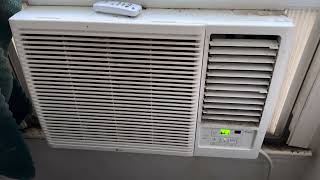 My 2023 LG 18 000 BTU Window AC w Heater Startup Running Shutdown Heat Mode