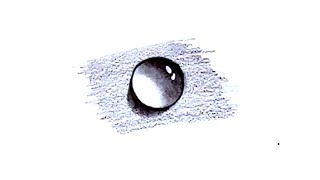 How To Draw Easy 3D Water Drop | Realistic Droplet Drawing | Shorts | Pencil Drawing
