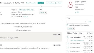 How to Use Live Chat Transcripts in Pure Chat