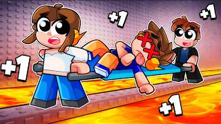 RESGATEI MEU AMIGO do HOSPITAL DE LAVA no Roblox!