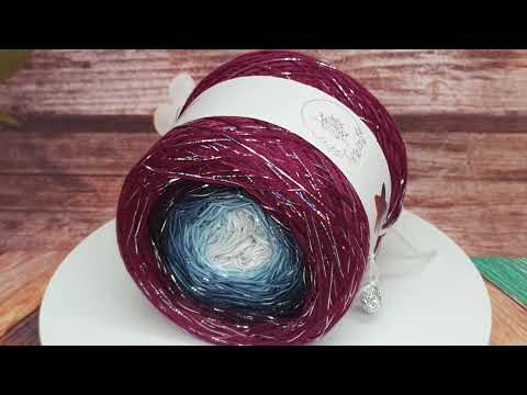 Video: Příze Čarovné klbko, (3n), 1000m, Limited Edition No.147, glitter holographic silver
