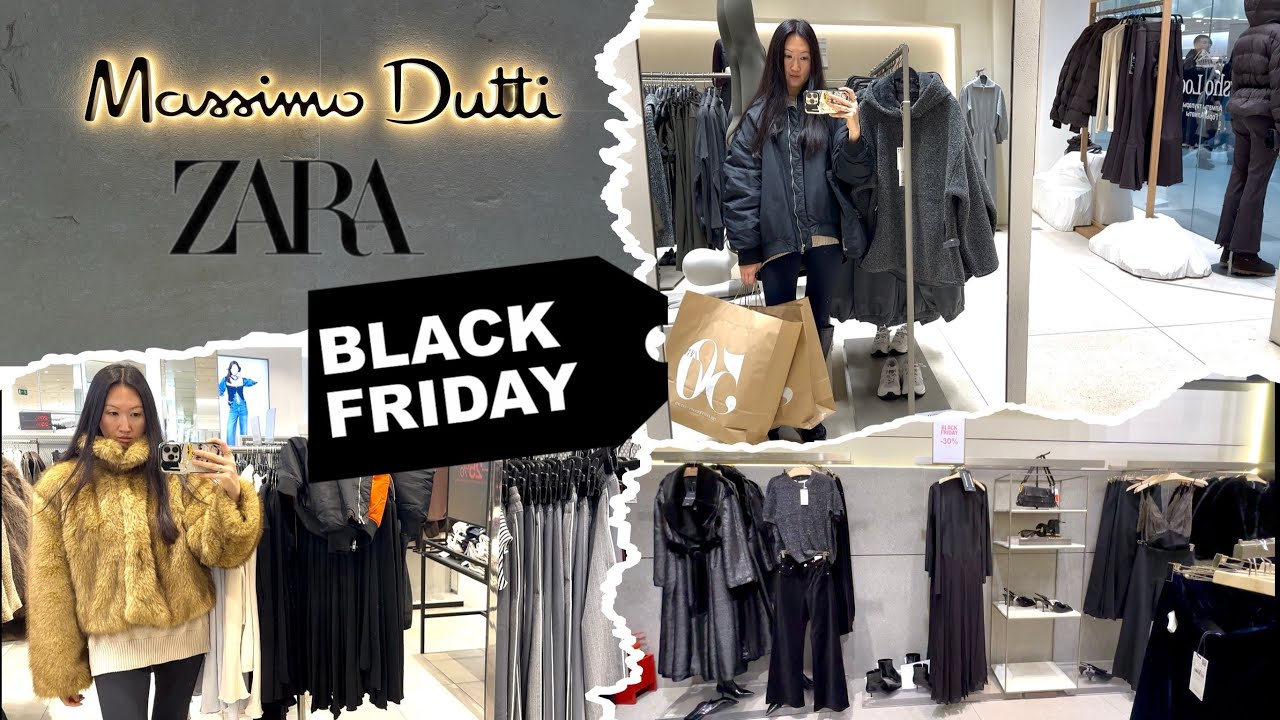 Shopping vlog / Black Friday / Massimo dutti / ZARA / HM / грандиозная распродажа в Черную пятницу 