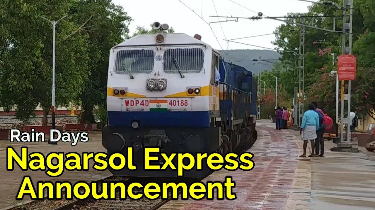 Nagarsol Express Announcement Arrival Departure Mangalagiri Railway ...