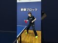 【卓球】ペンホルダー必見!鉄壁のブロック【卓球スクール・TACTIVE】#shorts