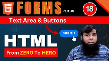 Master Text Areas & Buttons in HTML Forms | Shahid Naeem HTML Tutorial |   Class 18.