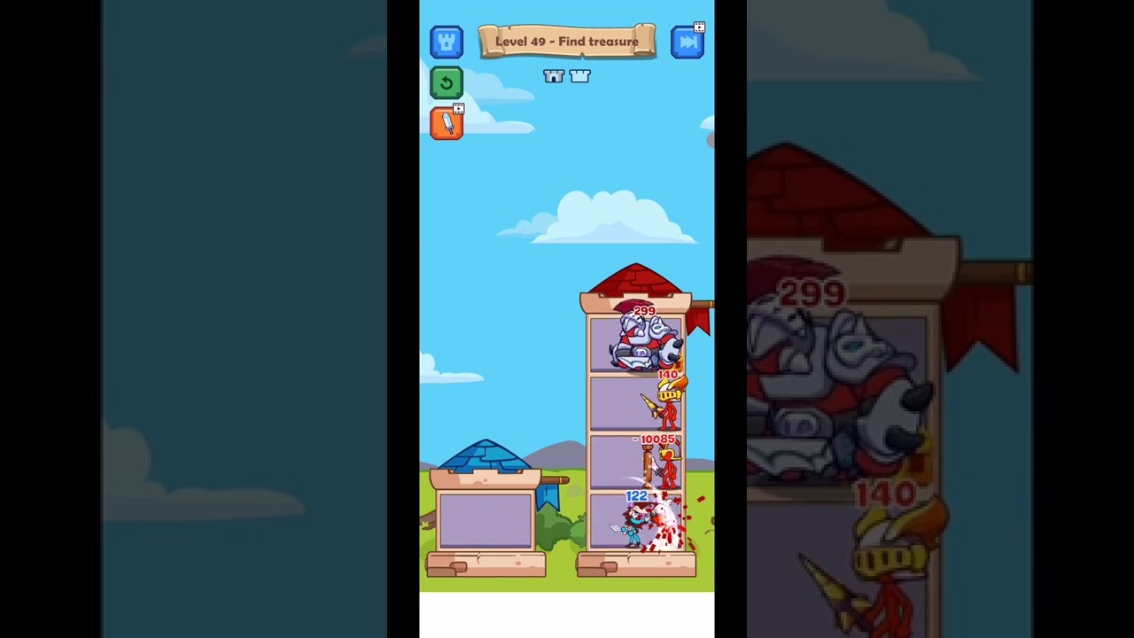 Stick Hero Mighty Tower Wars Level 49