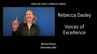 The Deaf Experience and Perspectives, With Rebecca Dadey—Voices of Excellence | Issue 56