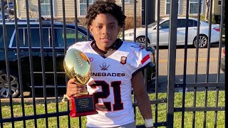 Tyjeh Schulters Football Highlights 13U (2020) Brooklyn Renegades #21 Big Apple