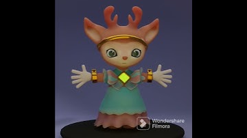 A costume #3d stylized #game #character modeled in #blender. #blender3d #digitalart #art #artist #b3