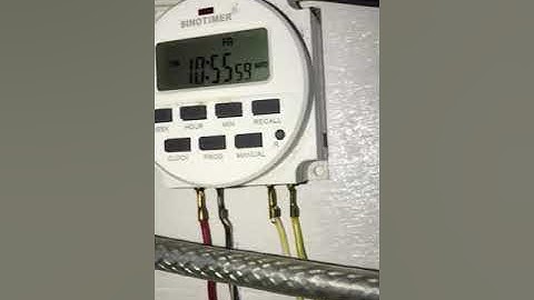 How to program an automatic light time (sino timer)